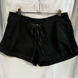Old Navy Black Linen Shorts